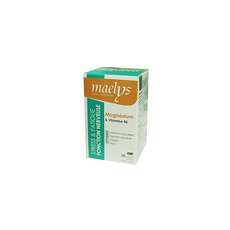 MAELYS magnésium et vitamine B6	boite 30 gélules