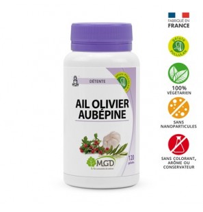 MGD ail olivier aubépine boite 120 gélules