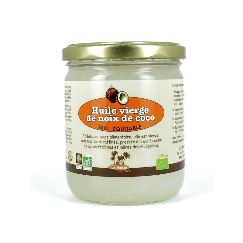 LA MAISON DU COCO huile de noix de coco 380 ml