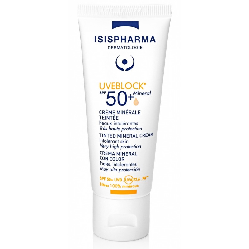 ISISPHARMA UVEBLOCK crème minérale teintée spf 50+ | 40 ml