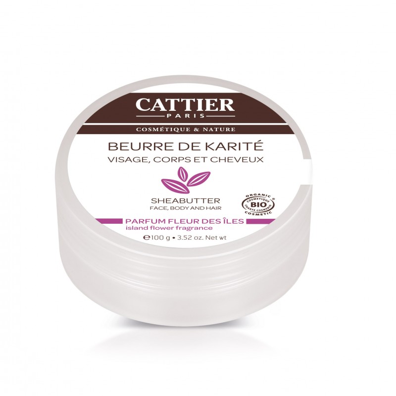 CATTIER beurre de karité Parfum fleur des îles 100 G