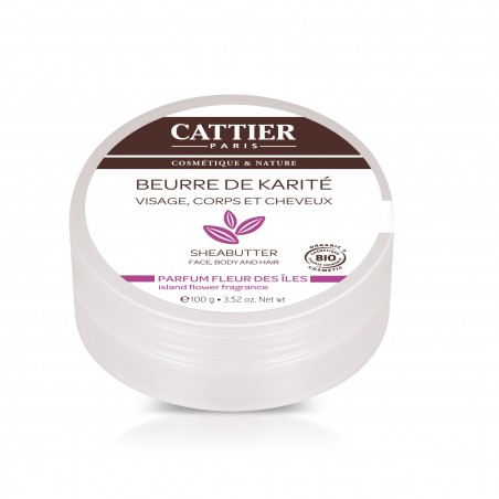 CATTIER beurre de karité Parfum fleur des îles 100 G