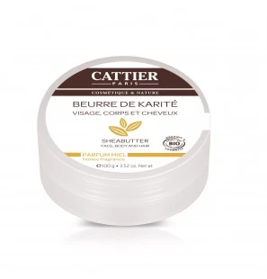 CATTIER beurre de karité Parfum miel 100 G