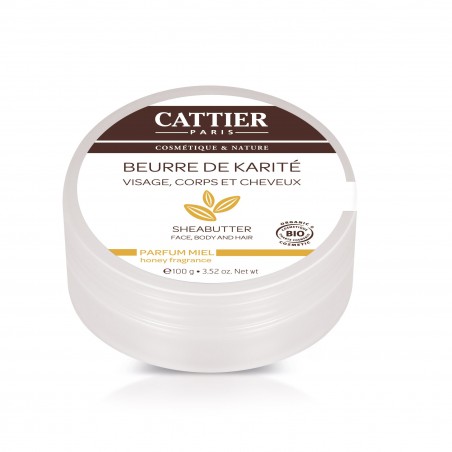 CATTIER beurre de karité Parfum miel 100 G