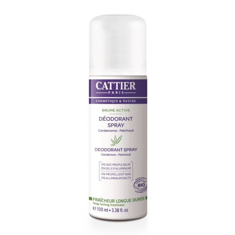 CATTIER déodorant spray fraîcheur longue durée 100 ml