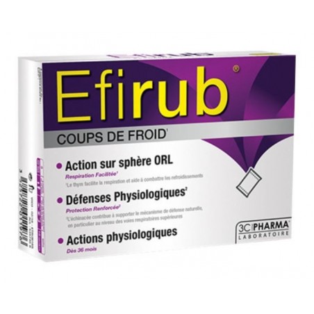 3C PHARMA Efirub coups de froid 8 sachets