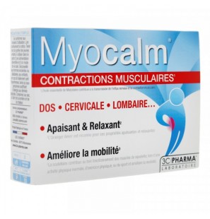 3C PHARMA Myocalm contractions musculaires | 30 comprimés