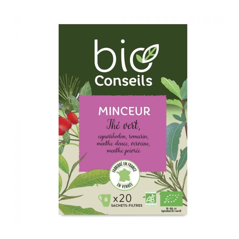 BIO CONSEILS MINCEUR infusion boite 20 sachets