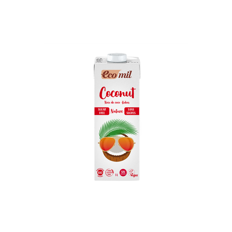 ECOMIL lait de Coco sans sucres Bio 1L