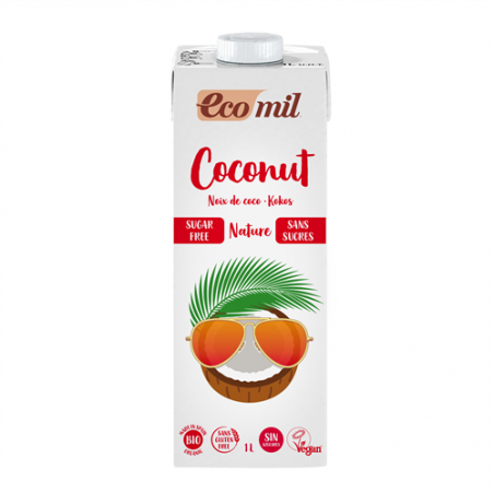 ECOMIL lait de Coco sans sucres Bio 1L