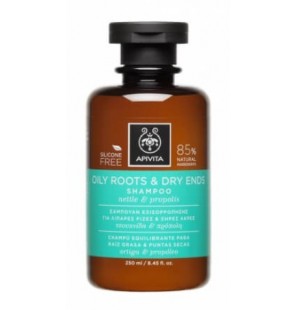 APIVITA OILY ROOTS & DRY ENDS shampooing 250 ml