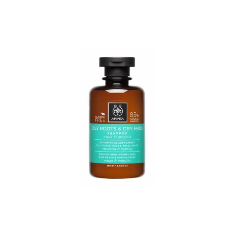 APIVITA OILY ROOTS & DRY ENDS shampooing 250 ml