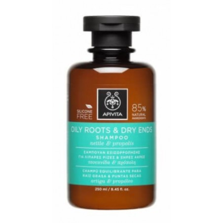 APIVITA OILY ROOTS & DRY ENDS shampooing 250 ml