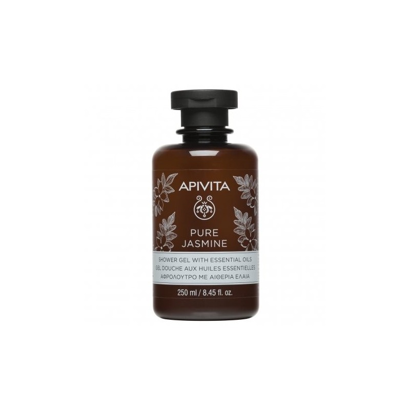 APIVITA PURE JASMINE gel douche aux huiles essentielles 250 ml