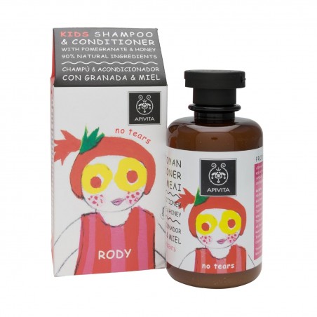 APIVITA KIDS RODY shampooing et après shampooing 250 ml