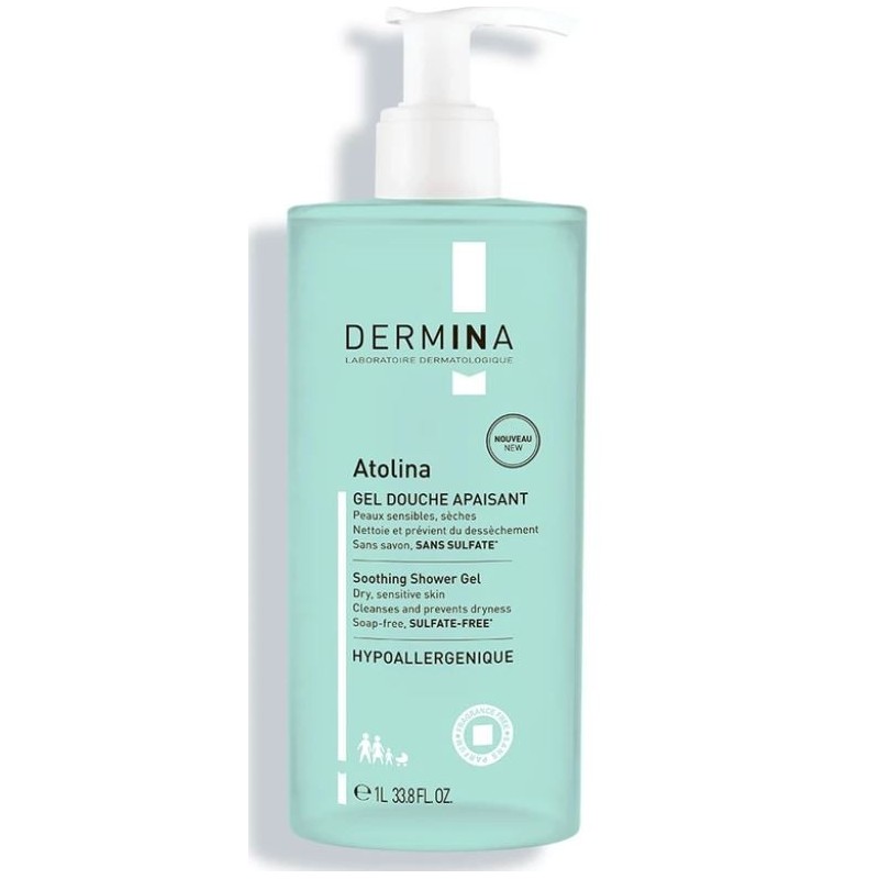 DERMINA ATOLINA gel douche apaisant 1L