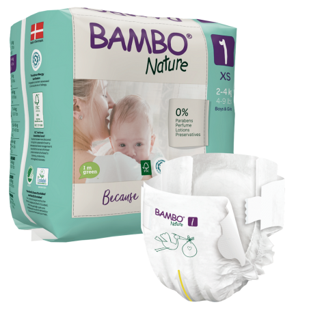 BAMBO NATURE T1 (2-4KG) | 22 unités