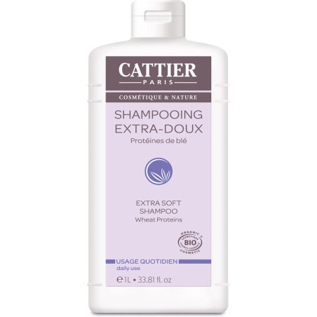 CATTIER shampooing extra doux BIO 1 litre