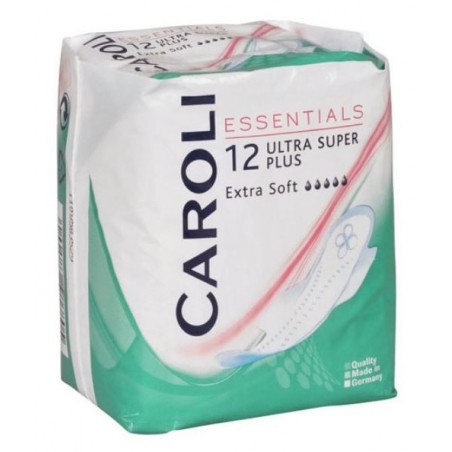 CAROLI serviettes périodiques Extra-Soft Ultra Super Plus boite 12