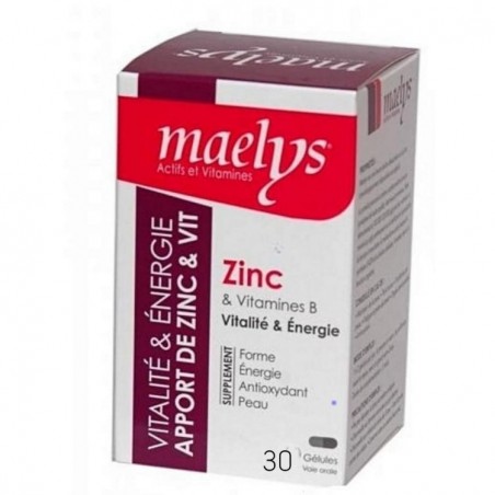 MAELYS Zinc boite 30 gélules