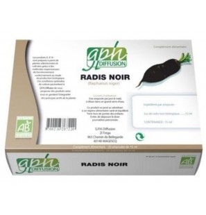 GPH DIFFUSION Radis Noir BIO 15ml | 20 ampoules