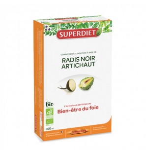 SUPER DIET RADIS NOIR ARTICHAUT Bio boite 20 ampoules