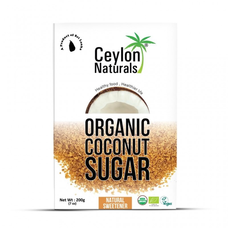 CEYLON NATURALS sucre de coco Bio 200G