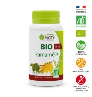 MGD bio hamamélis boite 90 gélules