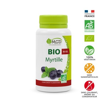 MGD bio myrtille boite 90 gélules