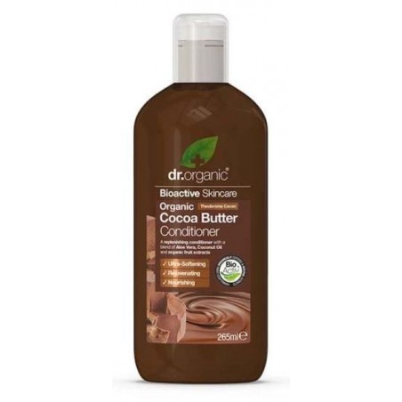 DR ORGANIC BEURRE CACAO Après-Shampoing 265 ml
