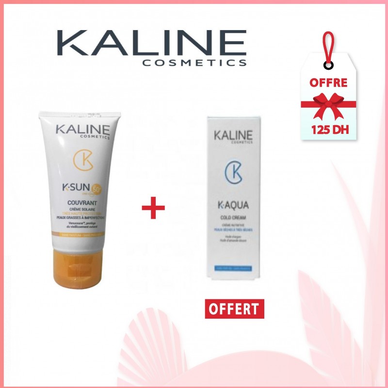 KALINE PACK K-SUN ECRAN COUVRANT + K-AQUA SOIN HYDRATANT 50ML