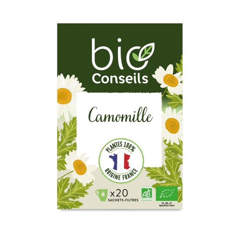 BIO CONSEILS CAMOMILLE infusion boite 20 sachets