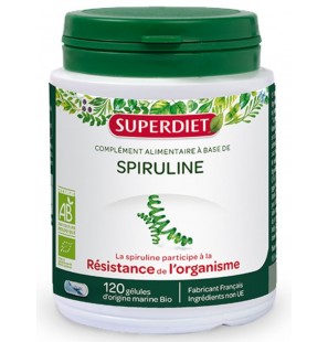 SUPER DIET SPIRULINE BIO boite 120 gélules