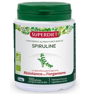 SUPER DIET SPIRULINE BIO boite 120 gélules