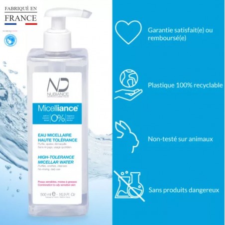 NUBIANCE MICELLIANCE 0% eau micellaire 500 ml