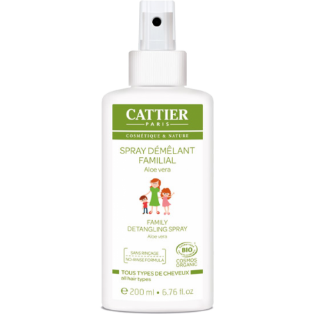 CATTIER ALOE VERA spray démêlant familial 200 ml