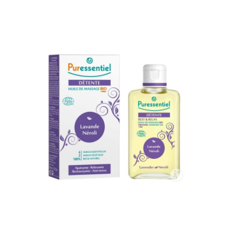 PURESSENTIEL DETENTE & SOMMEIL huile de massage BIO 100 ml