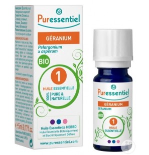 PURESSENTIEL GERANIUM huile essentielle BIO 5 ml