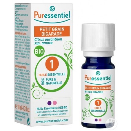 PURESSENTIEL PETIT GRAIN BIGARADE huile essentielle BIO 10 ml