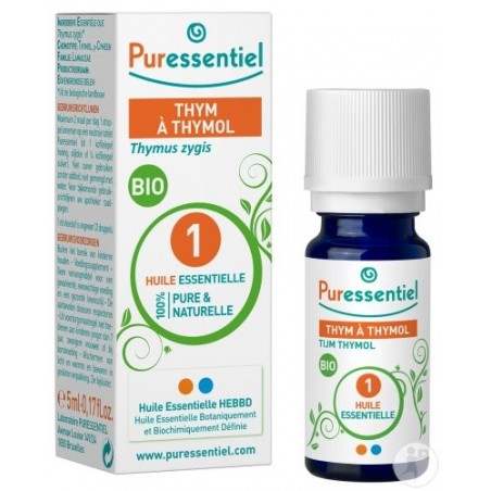 PURESSENTIEL THYM A THYMOL huile essentielle BIO 5 ml