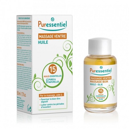 PURESSENTIEL huile de massage ventre 50 ml