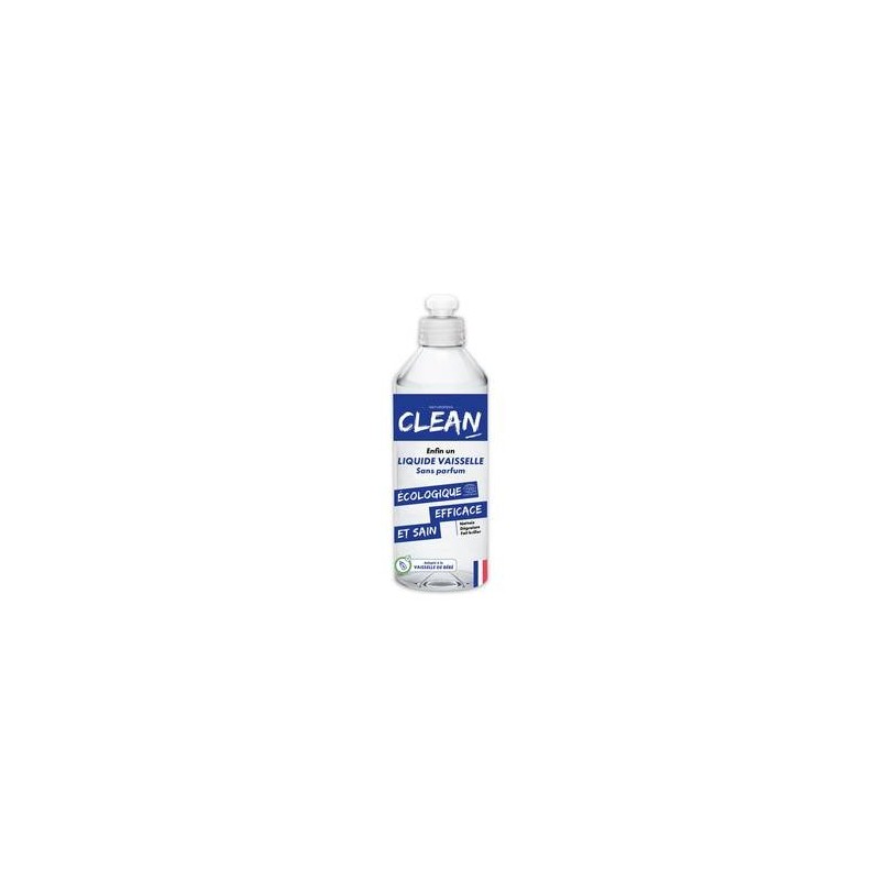 CLEAN liquide vaisselle SANS PARFUM 500 ml