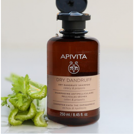 APIVITA CELERY ET PROPOLIS shampooing antipelliculaire sec 250 ml