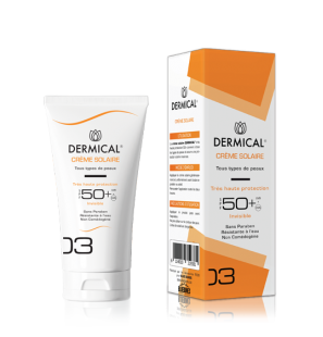 DERMICAL crème solaire invisible spf 50+  (50ml)