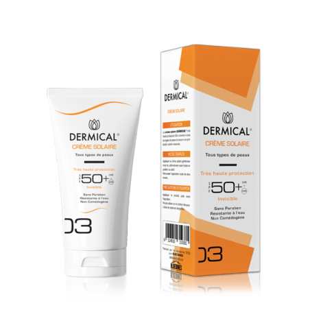 DERMICAL crème solaire invisible spf 50+  (50ml)