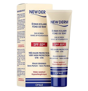 NEW DERM écran solaire teintée Opale spf 50+ | 50 ml