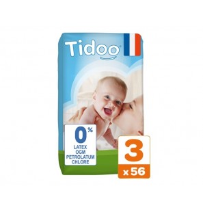 TIDOO Taille 3 (4-9kg) couches | 56 u