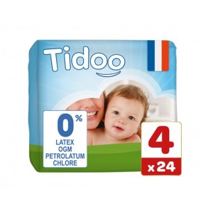 TIDOO Taille 4 (7-18kg) couches | 24 u