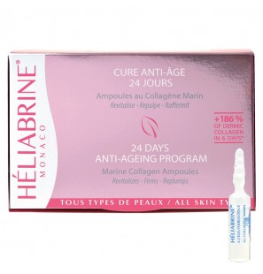 HELIABRINE CURE ANTI-ÂGE ampoules au Collagène Marin | 24 U