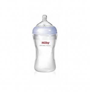 NUBY Biberon souple  Softflex Silicone 300ml +3 mois Réf : NT67018